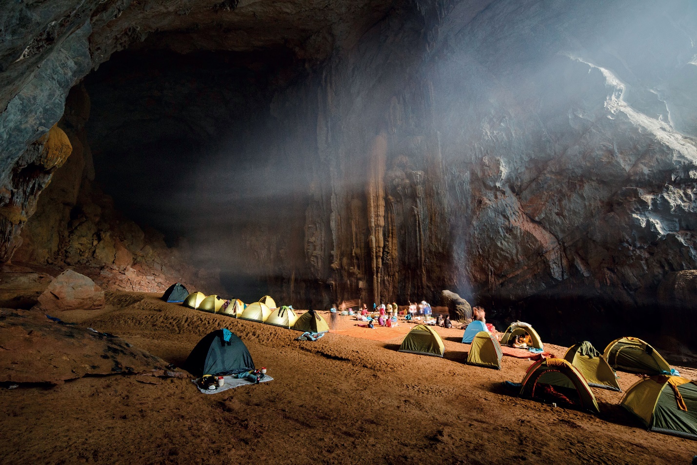Camping inside Son Doong is a memorable experience