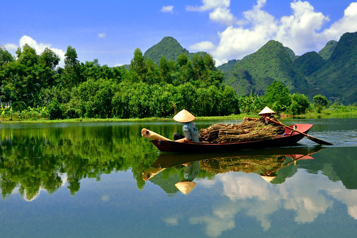 Postcard-like scenery in the Mekong Delta